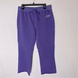 Vintage BOCA Purple Sweatpants L Retro 90s Preppy Dopamine Activewear Casual